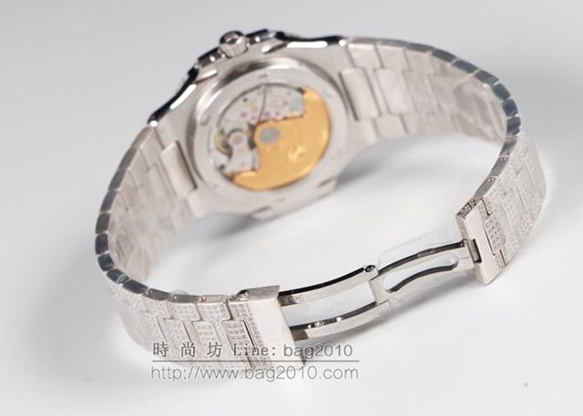PATEK PHILIPPE手錶 鸚鵡螺滿天星系列 百達翡麗藍寶石玻璃鑲滿鑽男表 百達翡麗高端男士腕表  hds1691